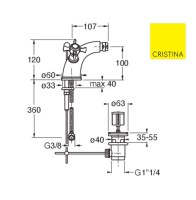 MEDIDAS MEZCLADOR BIMANDO BIDE CANOVA CRISTINA